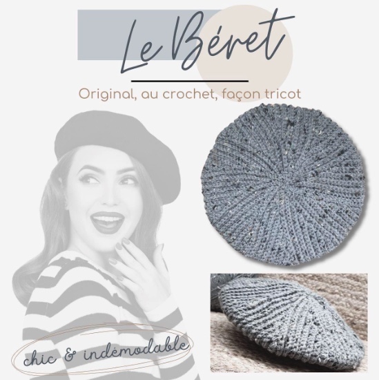 Béret façon tricot tuto pdf