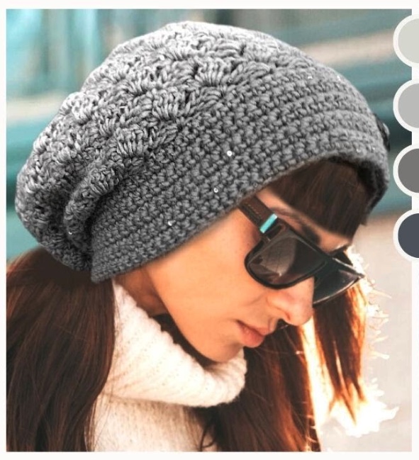 Bonnet Slouchy Crystal tuto pdf
