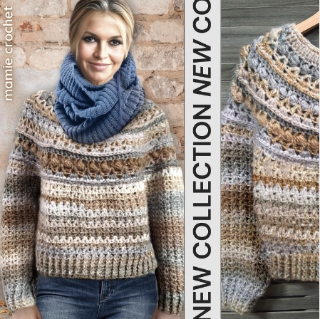 Pull Neeva Mamie Crochet tuto pdf
