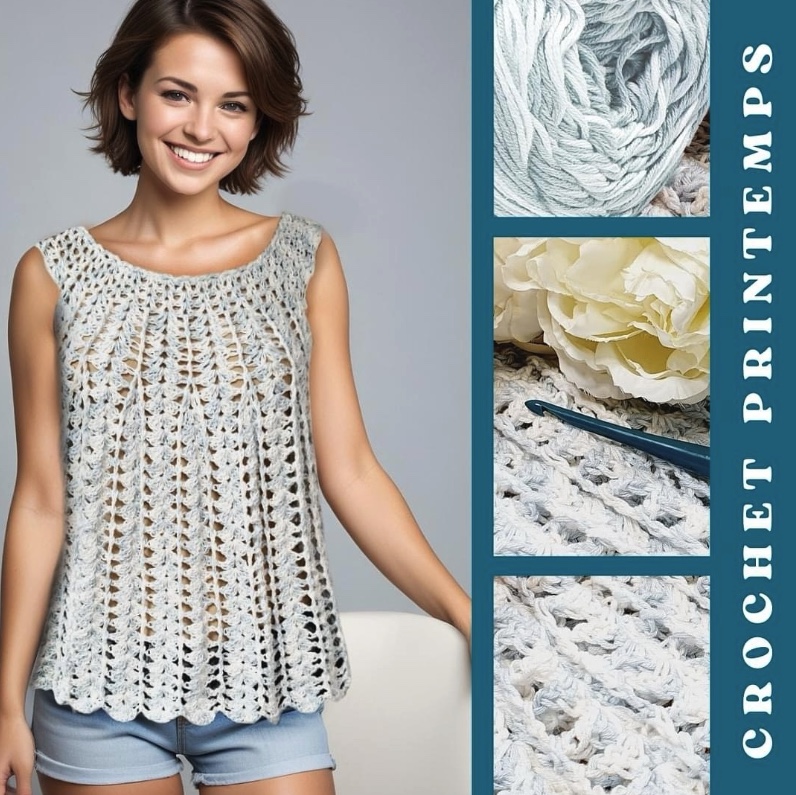 Top Aéline Mamie Crochet tuto pdf
