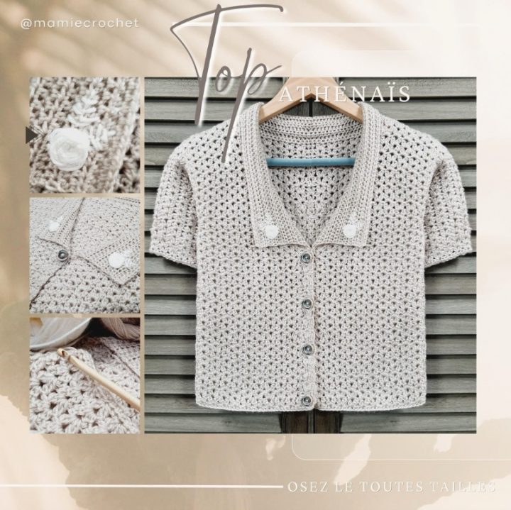 Veste Athénaïs Mamie Crochet tuto pdf