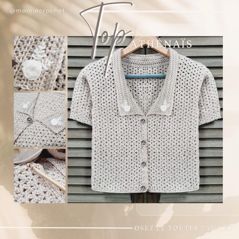 Veste Athénaïs Mamie Crochet tuto pdf