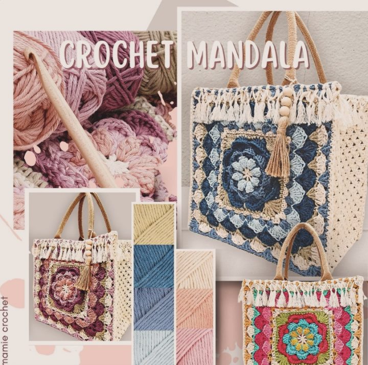Cabas Mandala Mamie Crochet tuto pdf