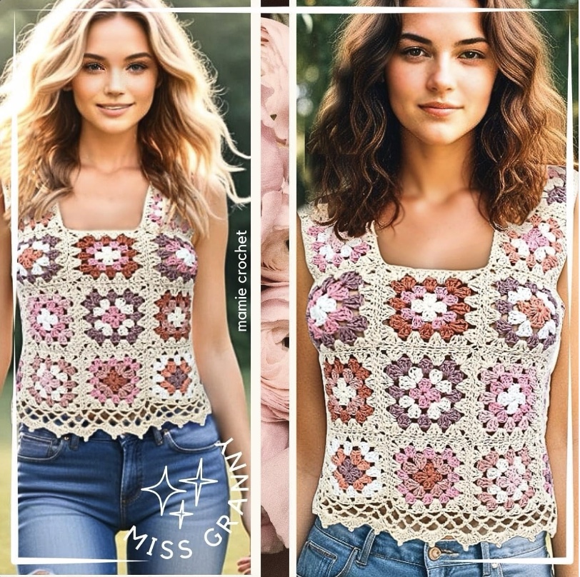 Top Miss Granny Mamie Crochet tuto pdf