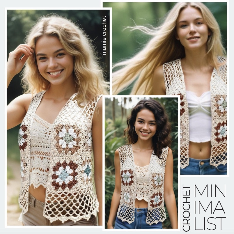 Gilet Elisha Mamie Crochet tuto pdf