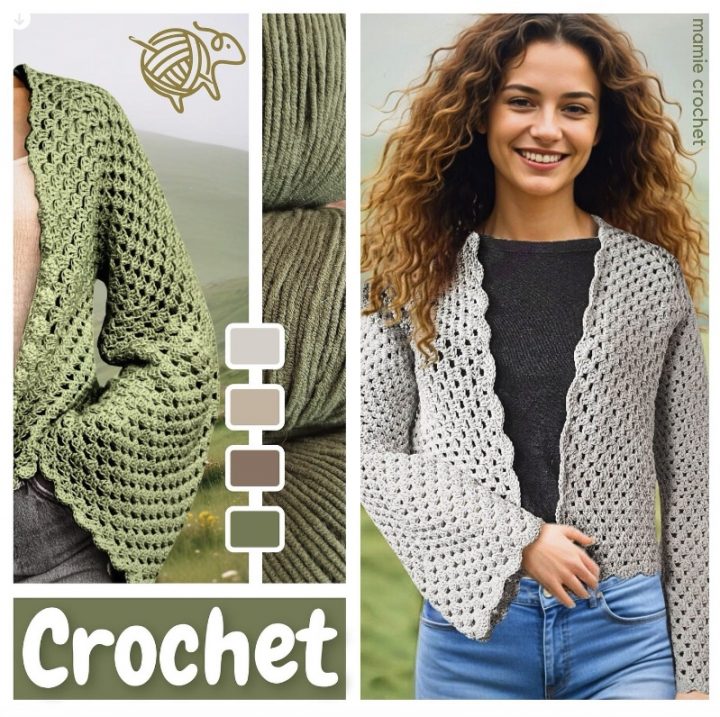 Veste Telma Mamie Crochet tuto pdf