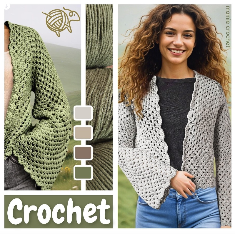 Veste Telma Mamie Crochet tuto pdf
