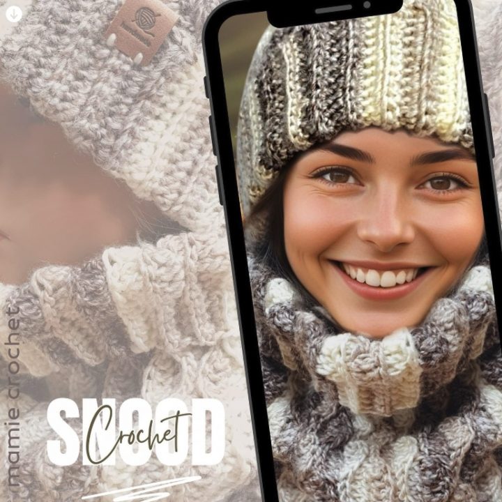 Bonnet et snood Joleen Mamie Crochet tuto pdf