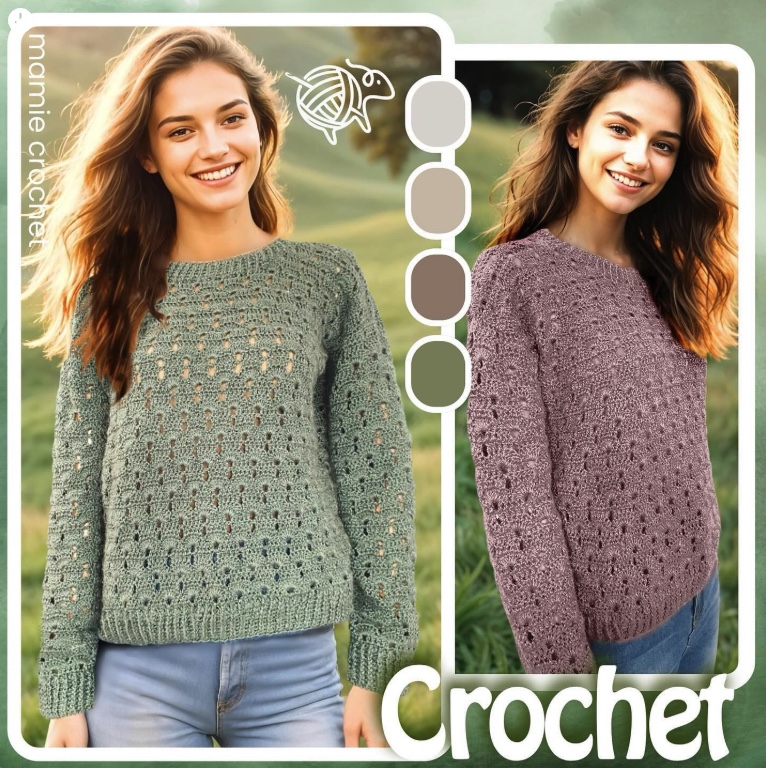 Pull Leona Mamie Crochet tuto pdf