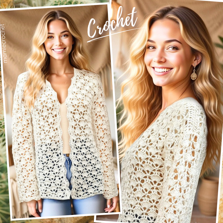 Veste Amaëlle Mamie Crochet tuto pdf
