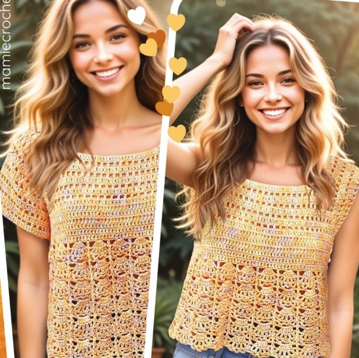 Top Tropical Mamie Crochet tuto pdf